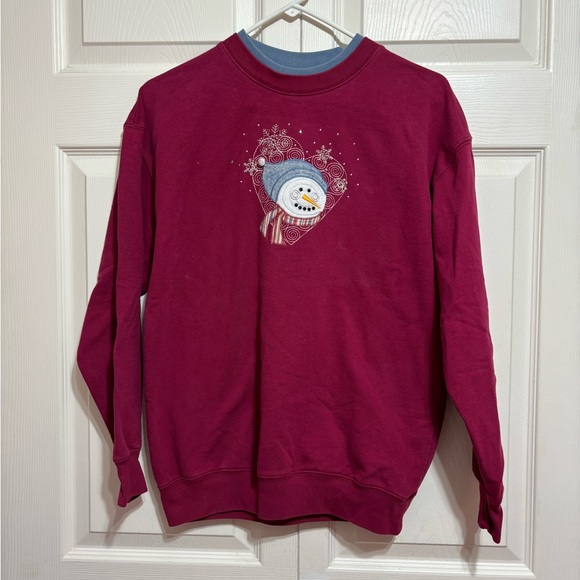 Tops - Vintage Granny Snowman Sweatshirt